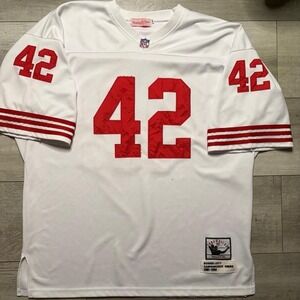White San‎ Francisco 49ers Joe Montana Men size 3xl
